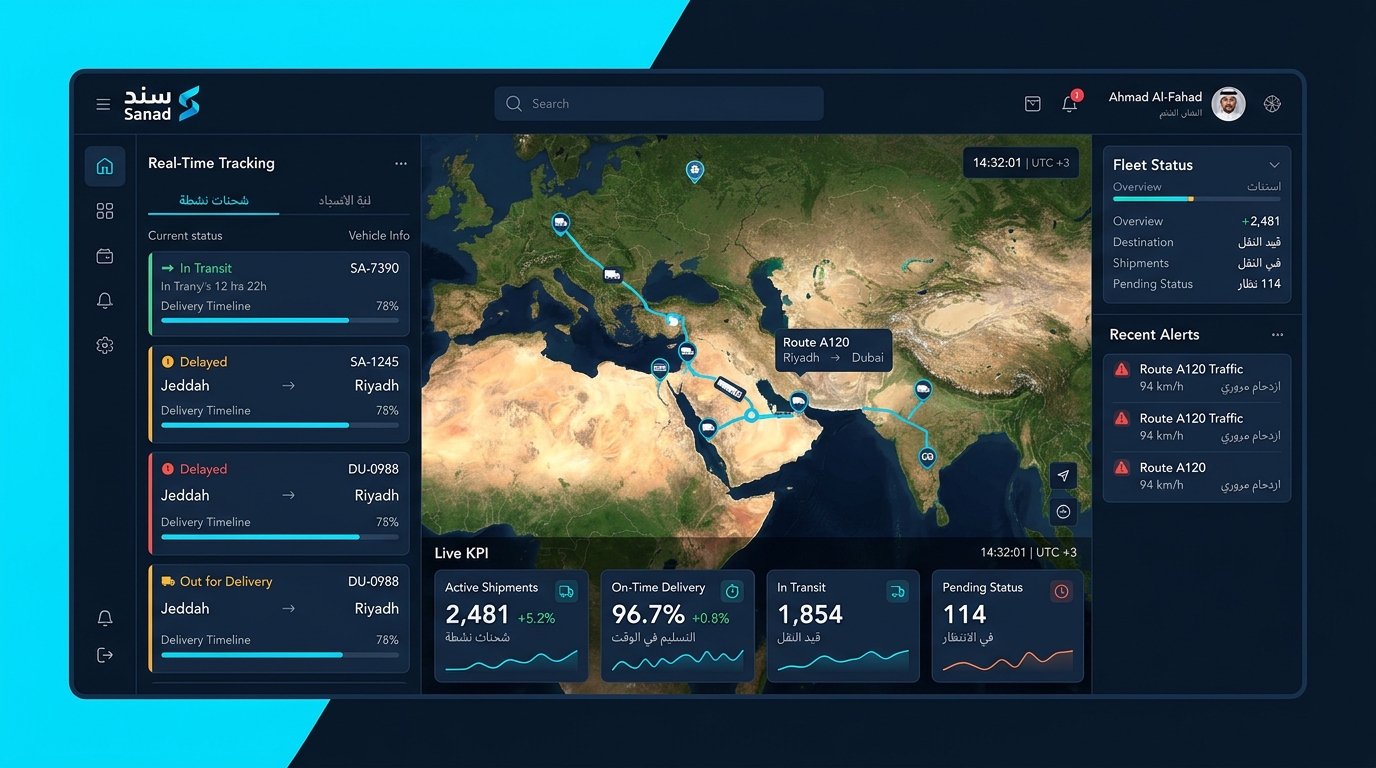 سند — منصة اللوجستيات وسلاسل الإمداد